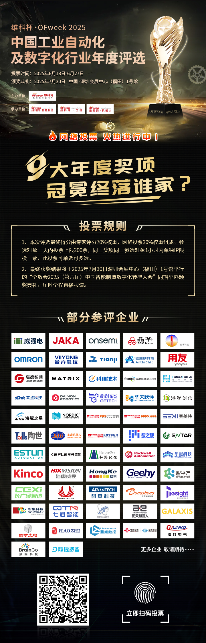 投票通道开启！快来Pick工业自动化及数字化行业年度标杆(图3)