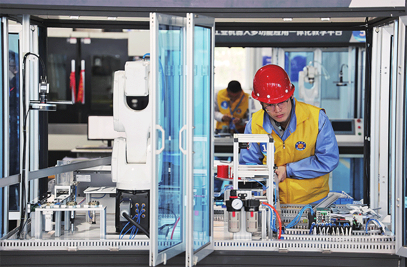 聚焦2025年河北省职工职业技能大赛决赛工业机器人“舞”动赛场(图1)