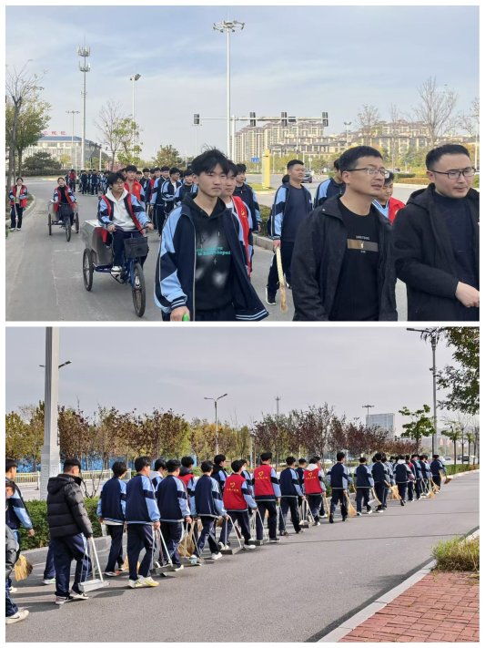 智“造”洁净情暖社区丨菏泽工程技师学院智能制造工程系开展社区清扫公益行动(图3)