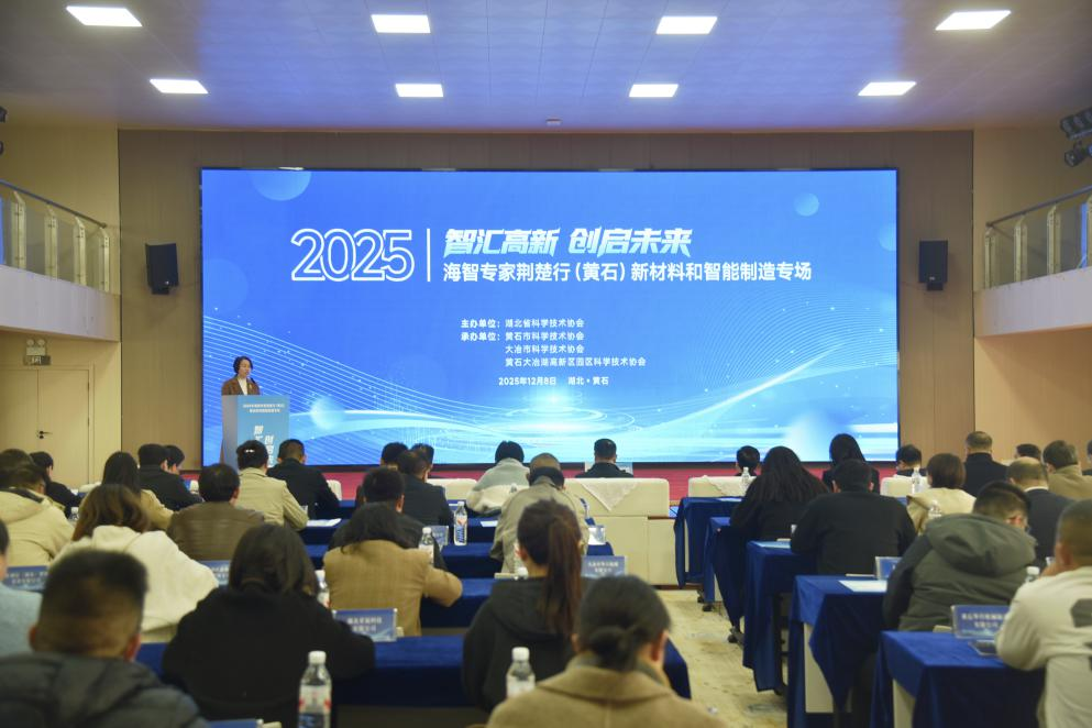 智汇高新创启未来——2025年海智专家荆楚行(黄石)新材料和智能制造专场活动在黄石大冶湖高新区举行(图1)