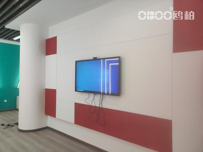 OBOO鸥柏丨110英寸国产化展示显示大屏超清嵌入式车间指示IOT技术(图3)